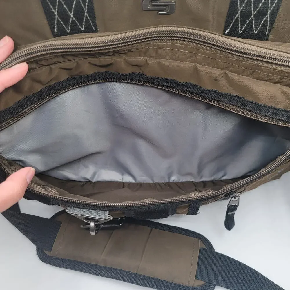 Solo New York Brown Messenger Bag Briefcase Laptop Bag Multiple Pockets OP050211